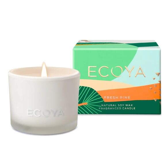 Ecoya - Fresh Pine Natural Soy Wax Fragranced Monty Candle 90g, Limited Edition - Picture 1 of 7